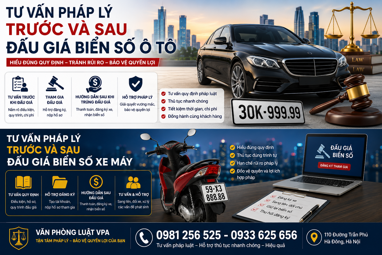 TƯ VẤN PHÁP LÝ TRƯỚC VÀ SAU ĐẤU GIÁ BIỂN SỐ Ô TÔ – HƯỚNG DẪN ĐẦY ĐỦ ĐỂ TRÁNH RỦI RO